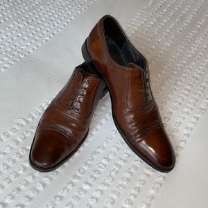 To Boot New York Warwick Cap Toe Leather Shoes